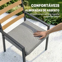 Outsunny Barbecue a Gás com 3 Queimadores 8,1 kW Termómetro Grelhas Mesas Laterais Armário e Rodas 109x50x109 cm Preto(m-7)
