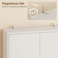 HOMCOM Dulap pentru Microunde cu Dulap, Blat de Lucru, Mobilă de Bucătărie cu 2 Sertare, Panou Metalic, 4 Cârlige, Raft Reglabil pentru Bucătărie, Sală de Masă, Living, Alb(m-7)