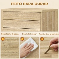 HOMCOM Armário de Casa de Banho Estreito Móvel Auxiliar de Casa de Banho com Porta de Ripas 3 Prateleiras 34x23x84 cm Madeira(m-8)