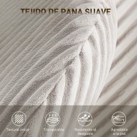 HOMCOM Silla de Oficina con Reposabrazos Respaldo Alto Reposacabezas Regulable Ruedas Altura Ajustable Giratoria Gris(m-6)