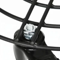 Outsunny Cărucior Suport Ghiveci cu Roți Ø30cm din Metal cu Roți Pivotante și Frână, Negru(m-8)