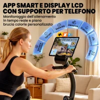 SPORTNOW Cyclette Reclinata per Anziani con Bluetooth, Connettività App, Ruote(m-4)