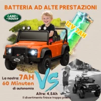 AIYAPLAY Auto Elettrica per Bambini, 12V Batteria, Telecomando, Funzione Musicale, Clacson, Luci LED, Arancione(m-5)