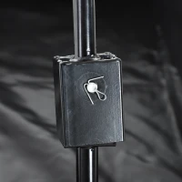 Outsunny Carrello da Giardino in Acciaio da 114L con Sacca Portaoggetti e Pareti Rimovibili, 105x51x54 cm, Nero(m-11)