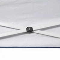 Outsunny Pavilion 3x3 m din oțel și material Oxford cu țăruși, frânghii și geantă de transport, albastru(m-9)