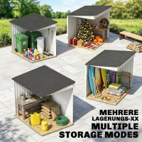 Outsunny Căsuță pentru depozitare unelte din metal 1,5x2m cu bază, ușă glisantă și acoperiș înclinat, albă(m-10)
