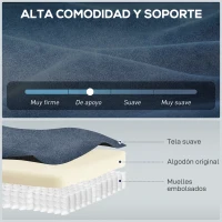 HOMCOM Sillón Relax Reclinable Eléctrico Silencioso con Función Memoria Reposapiés Mando a Distancia Bolsillos Laterales Azul(m-5)