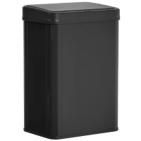 HOMCOM 40L Sensor Bin with Soft-Close Lid, Stainless Steel Automatic Touchless Motion Sensor Kitchen Bin, Black(m-1)