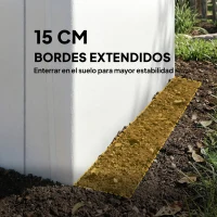 Outsunny Garaje Exterior para Coche 3x6 m Impermeable con Tejido PE Resistente Marco de Metal Galvanizado UPF 30+ Blanco(m-9)