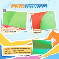 Outsunny Kids Bouncy Castle Inflatable Trampoline Slide Pool Basket for Kids Age 3-10, 3 x 2.75 x 2.1m(m-7)