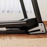 HOMCOM Motorised Folding Treadmill with 500W & LED Screen for Home, Black(m-10)