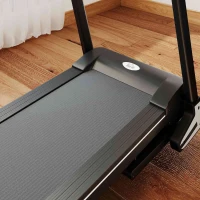 HOMCOM Motorised Folding Treadmill with 500W & LED Screen for Home, Black(m-9)