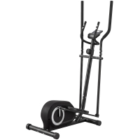SPORTNOW Vélo Elliptique, Écran LCD, Résistance 8 Niveaux, Capteur Pouls, Bluetooth, Support pour Téléphone, 100x52x153cm, Gris