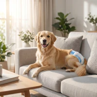 PawHut Disposable Dog Diapers Female for L Dogs Incontinence or Excitable Urination and Training 48 Count(m-2)