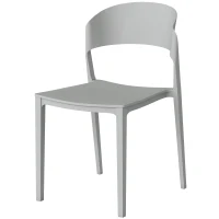 Outsunny Set 4 Sedie Giardino Outsunny, Impilabili, Struttura pp Adatte per Tutte le Stagioni(m-10)
