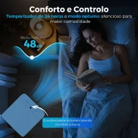 HOMCOM Ar Condicionado Portátil 9000 BTU Baixo Consumo Climatizador Portátil 4 em 1 Arrefecimento Desumidificador Ventoinha Modo Sono Temporizador 24H  para 33 m² 31x35x68 cm Branco(m-7)