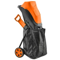 Outsunny 2500W Electric Wood Chipper, Corded Wood Mulcher Shredder with 45L Collection Bag, 4300RPM, 44mm Cutting Diameter(m-1)
