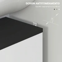 HOMCOM Móvel de Lavatório com 2 Portas e Prateleira Ajustável para Lavatório com ou sem Pedestal 60x34x70 cm Branco Brilhante(m-6)