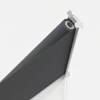 Outsunny Copertină Retractabilă cu Brațe, Deschidere Manuală, Înclinare și Protecție UV30+, 150x120 cm, Gri(m-9)