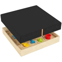 AIYAPLAY Sandbox Cover, Square Sandpit Cover Waterproof Dustproof UV Protection, Sandbox Canopy with Drawstring and Elastic Band(m-10)