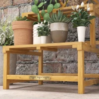Outsunny Suport de plante din lemn cu spalier pentru plante(m-11)