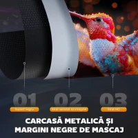 HOMCOM Ecran de Proiecție Motorizat 100" 16:9 cu Telecomandă, 251x8x168 cm, Alb(m-9)