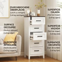 HOMCOM comodă înaltă și îngustă(m-8)