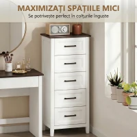 HOMCOM comodă înaltă și îngustă(m-4)