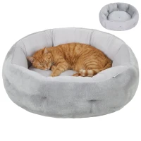 PawHut Letto Reversibile per Gatti, Letto per Cani di Piccola Taglia da Interno(m-11)