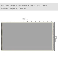 Outsunny 4 Paneles Laterales 3x2 cm para Carpa de Jardín Tela Mosquitera para Cenador Gazebo con Cremalleras y Anillas Negro(m-3)