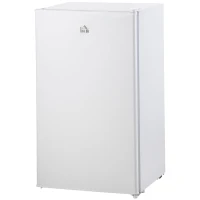 HOMCOM Freestanding 91 Litre Under Counter Fridge with Chiller Box, Reversible Door, Adjustable Temperature, 47.5cm Wide, Noise Level: Decibels 40, White(m-23)