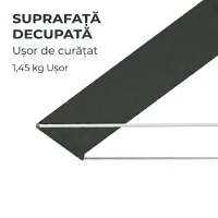 Outsunny Copertină Retractabilă cu Brațe, Deschidere Manuală, Înclinare și Protecție UV30+, 150x120 cm, Gri(m-8)