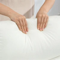 HOMCOM Fotoliu Reclinabil 135° în Material Textil cu Efect de In, Spumă, Oțel și Lemn, 73x86x100 cm, Crem(m-9)