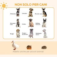 PawHut Recinto per Cani da Esterno e Interno con 8 Pannelli a Rete e Porta, 61 x 61cm, Nero(m-5)