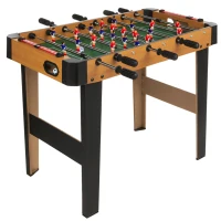 Futbolín de Madera con Patas, 91x46x65 Cm, Madera Natural(m-1)