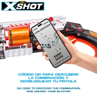 Pistola Dardos X-Shot Lock Blaster Bloqueo QR Cañón 8 Dardos, 60x6,5x29 Cm, Multicolor(m-3)