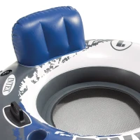 Sillón Hinchable Intex River Run con Respaldo, 135 Cm, Azul(m-5)