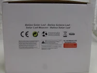 Pack 2 Focos Solares LED Luz Cálida con Estaca, 13x13x55 Cm, Negro(m-10)