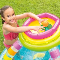 Centro de Juegos Hinchable 2 en 1 con Tobogán, 191x295x109 Cm, Multicolor(m-3)
