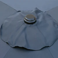 Parasol Hexagonal Mástil Aluminio 38 Mm Ø 300 Cm, Tela Poliéster 150 Gr/m2, Antracita(m-3)