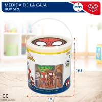 Bloques de Madera Spidey y Su Superequipo, 50 Piezas, 18x18x18,5 Cm, Multicolor(m-6)