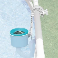 Skimmer Deluxe INTEX con Cesto Extraíble para Depuradoras 3.028 L/h, 34,5x25,5x21,5 Cm, Azul(m-3)