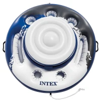 Nevera Flotante Hinchable Mega Chill Intex, Diámetro 89 Cm, Azul(m-3)