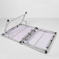 Mesa Plegable Camping Aktive Ajustable 90x60x40/70 Cm, Gris(m-5)
