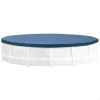 Cobertor Piscina Circular Intex para Metal y Prisma Frame, 457x457x25 Cm, Azul Marino(m-1)