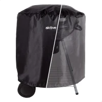 Funda para Barbacoa Impermeable de Poliéster 210D, Ø69,5x67 Cm, Negro(m-1)