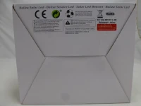 Pack 2 Focos Solares LED Doble Luz Cálida, Ø12x49 Cm, Negro y Blanco(m-8)