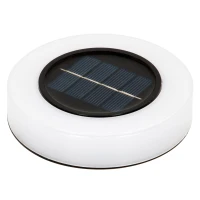 Pack 4 Focos Solares LED Baliza Removible, 10,5x10,5x11 Cm, Negro y Blanco(m-3)