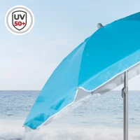 Sombrilla Playa Aktive 8 Varillas, 180x180x180 Cm, Azul(m-3)