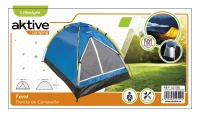 Tienda de Campaña para 2 Personas Impermeable, 200x120x100 Cm, Azul(m-8)